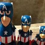 Captain America puppets, Batman puppets